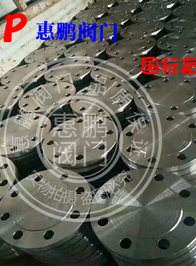 化工部 HG20592 焊接法兰盖板 铁闷盖 碳钢新标盲板 DN25-200