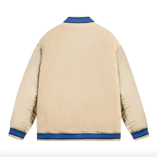 Li Ning loose patchwork baseball uniform warm cardigan