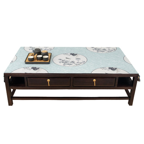 新中式桌旗茶几桌布巾现代防滑长条茶旗电视柜茶台布客厅装饰定制 - 图3