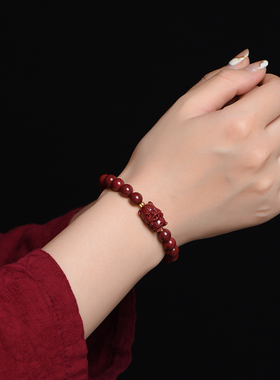 本命年女属虎礼物十二生肖鼠牛兔蛇龙羊猴鸡狗猪朱砂手串手链男女