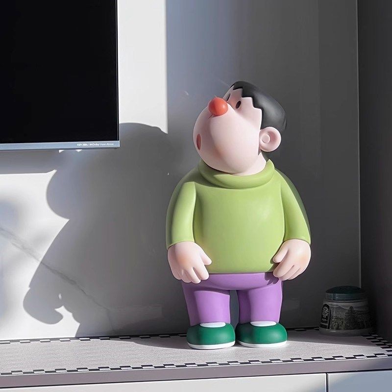 胖虎歪头落地大摆件存钱罐客厅电视柜G沙发旁边现代桌面装饰品轻,淘宝优惠券,粉丝福利购,淘宝优惠卷