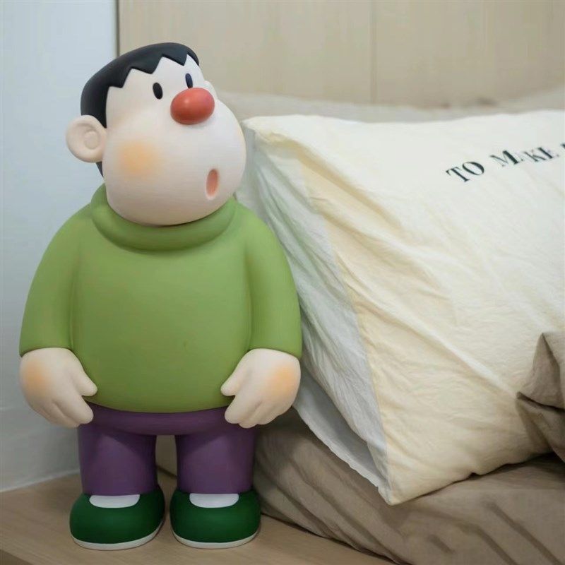 胖虎歪头落地大摆件存钱罐客厅电视柜G沙发旁边现代桌面装饰品轻,淘宝优惠券,粉丝福利购,淘宝优惠卷