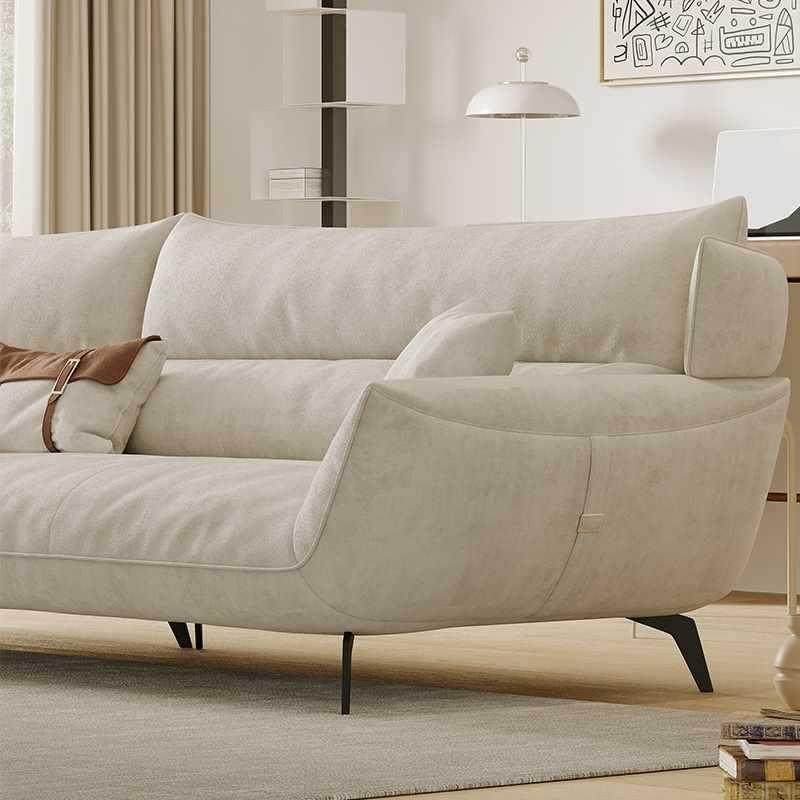 极派新款猫抓布沙发简约现代轻奢意式极简小户型客厅组合布艺沙发,淘宝优惠券,粉丝福利购,淘宝优惠卷