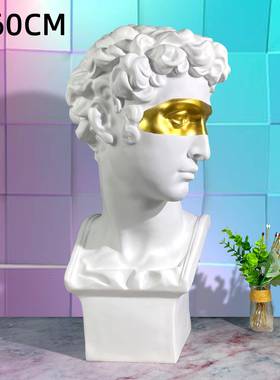 60c小卫摆件蒙石眼m美第客奇树脂头像雕像HCF-给60雕塑欧式膏像别