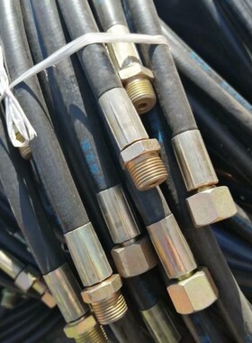 加工液压胶管高压油管总成32mm两层钢丝编织矿用注浆高压橡胶管