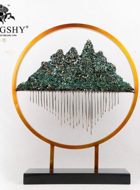 千里江山铜摆件家居装饰摆件工艺品结婚送礼品开业乔迁