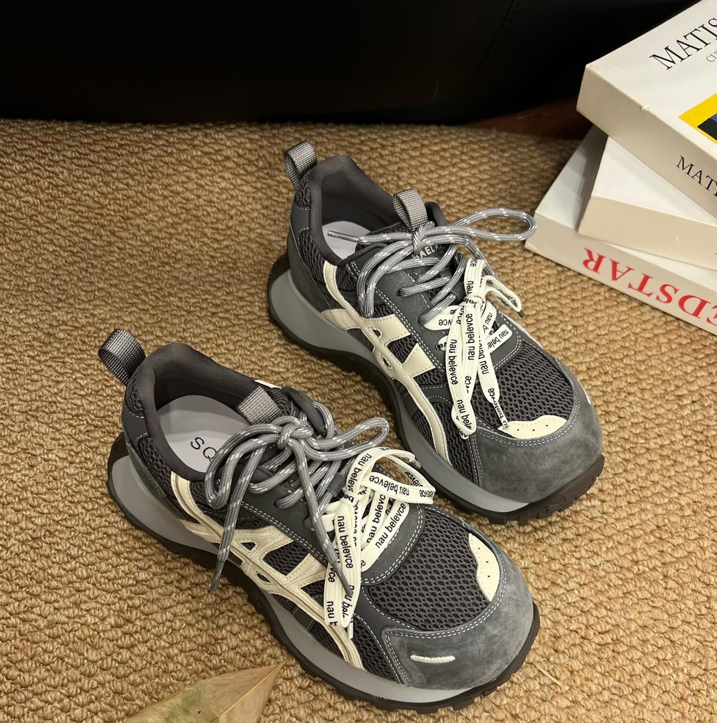 【鹦鹉梨专属】透气圆头时尚休闲鞋潮流春季老爹鞋6699-22,淘宝优惠券,粉丝福利购,淘宝优惠卷