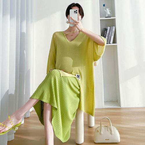 【24小时内发】哺乳衣孕妇春款时尚孕妇装春装母乳衣连衣裙 - 图1