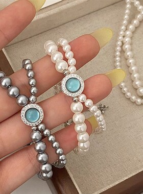 浪漫优雅中古风项链女百搭高级感镶嵌珍珠宫廷时尚个性颈链锁骨链