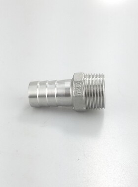 304不锈钢六角外丝宝塔皮管接头/不锈钢六角皮接软管接头/管竹节