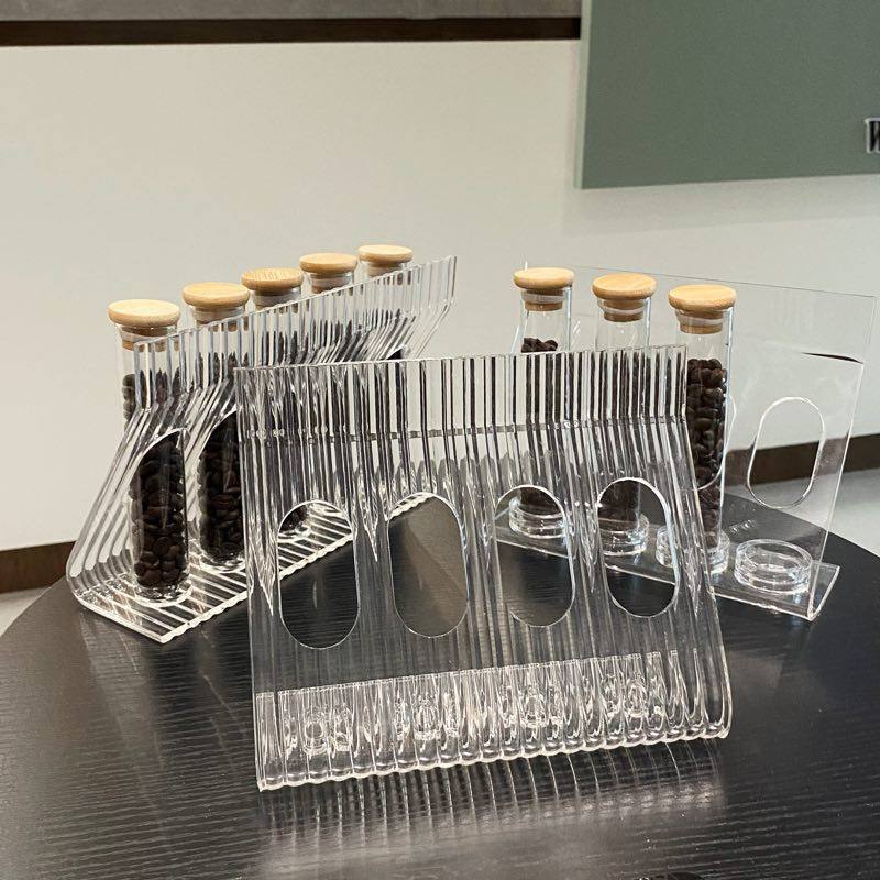 咖啡豆分装试管压克力展示架玻璃储物罐摆件创意收纳咖啡豆分类瓶,淘宝优惠券,粉丝福利购,淘宝优惠卷