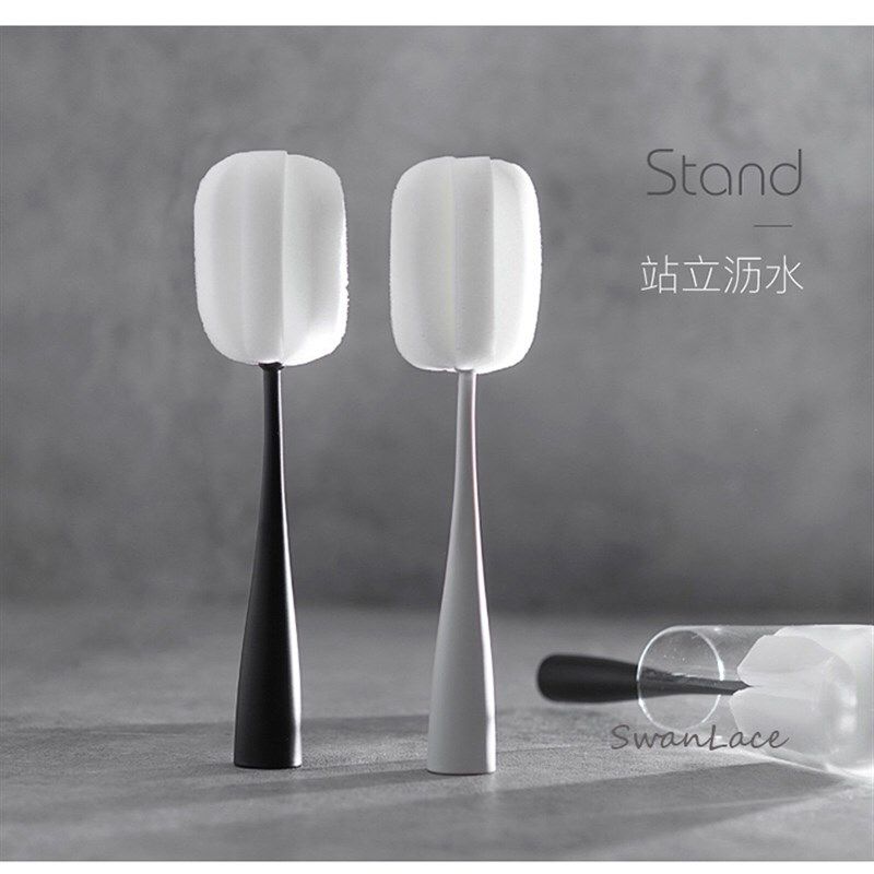 SwanLace好物 PP材质可站立彩色粗手柄软糯海绵长柄水瓶刷杯刷,淘宝优惠券,粉丝福利购,淘宝优惠卷