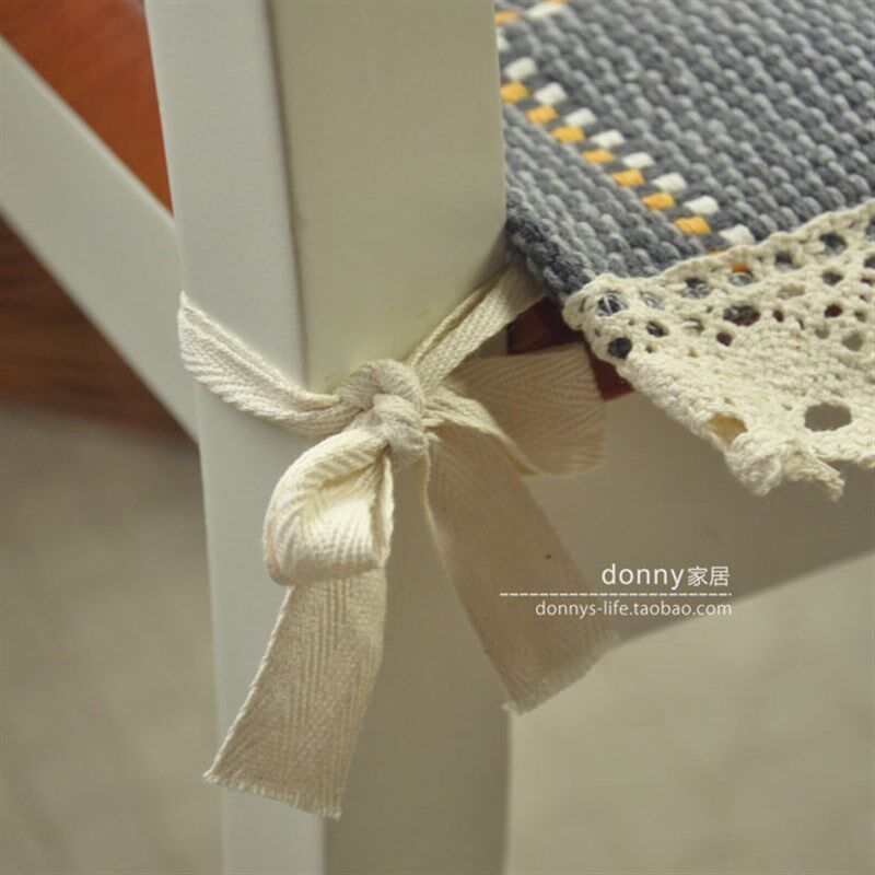 Four Seasons Cotton Woven Dining Chair Cushions and Back Covers Office Seat Cushions Bay Window Sofa Cushions Living Room Can Be Customized