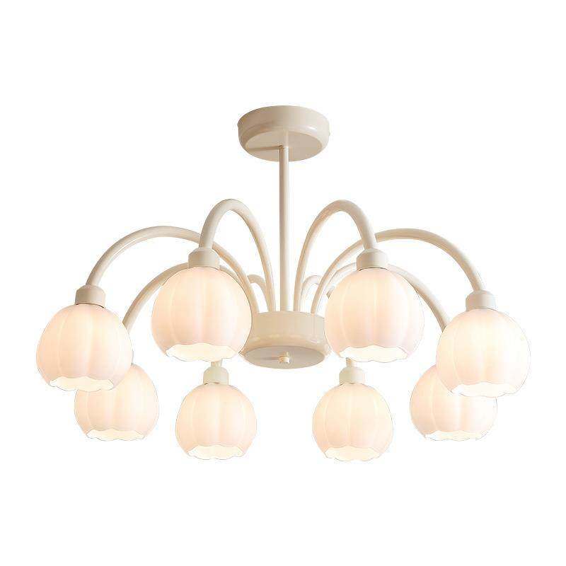 铂灯灯堡花苞吊全光谱护眼奶油491风现简约灯代具日式法式客厅阑,淘宝优惠券,粉丝福利购,淘宝优惠卷