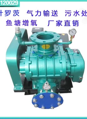 章丘罗茨通风机1.1kw,水产充气通风机,鱼塘增氧罗茨通风机,沼气输