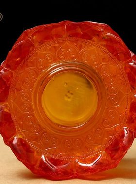 供佛用品超大孔径转筒底座 仿琉璃手摇转轮底座3.3厘米宽包邮