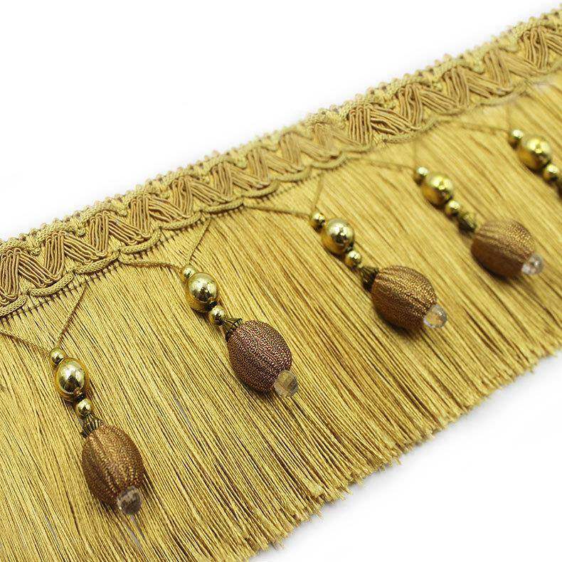 青峰窗饰金珠牛筋龙须窗帘排纱花边沙发幔头辅料手工欧式花边,淘宝优惠券,粉丝福利购,淘宝优惠卷