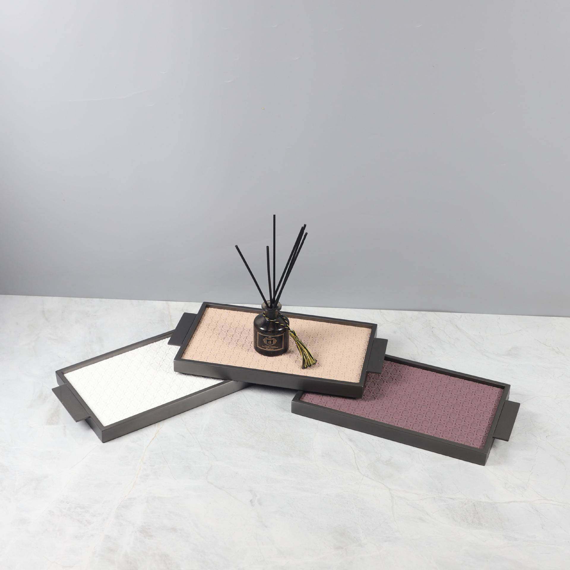 北欧创意关几金何属皮厅革WOY香薰收纳托盘客卧室衣帽间玄家居装,淘宝优惠券,粉丝福利购,淘宝优惠卷