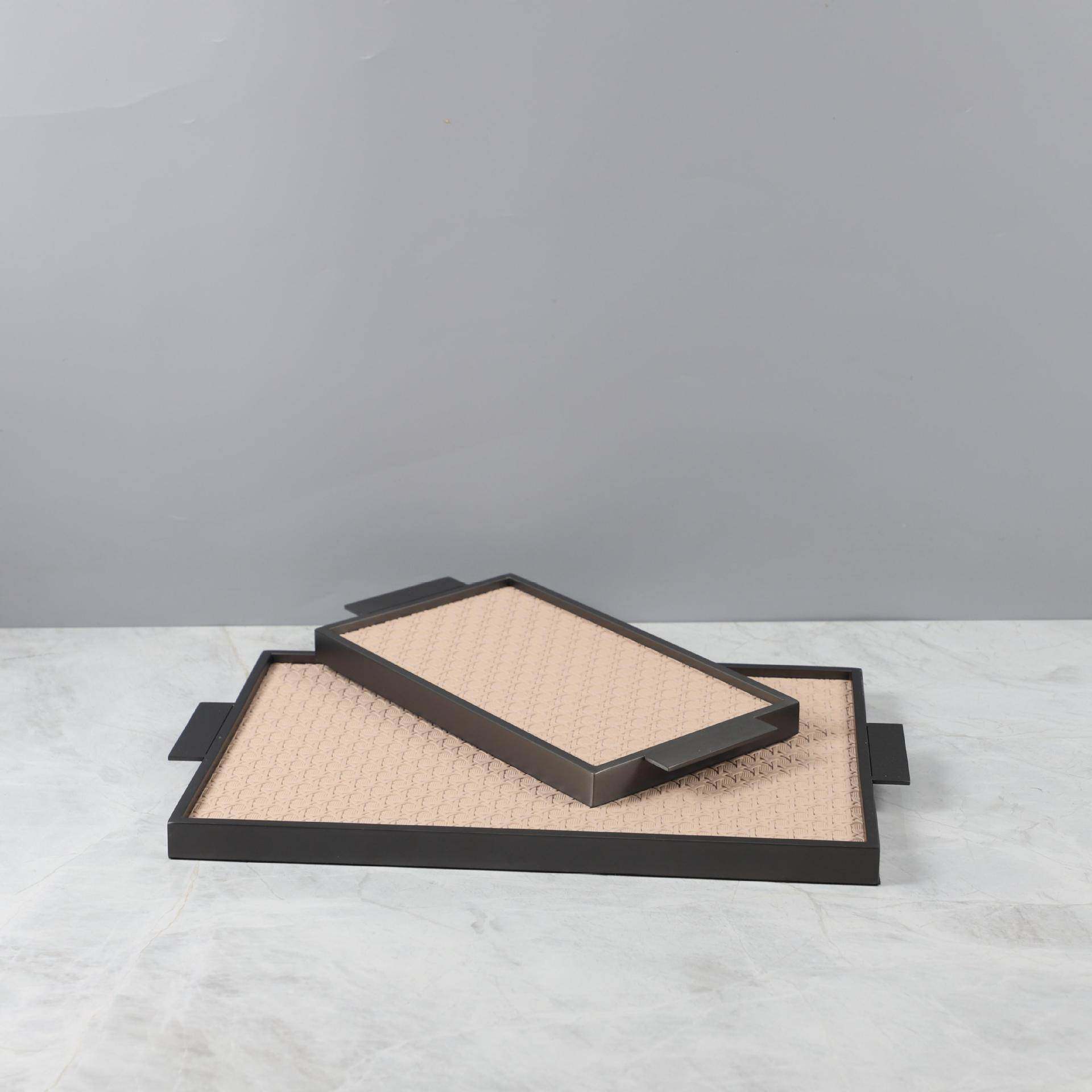 北欧创意关几金何属皮厅革WOY香薰收纳托盘客卧室衣帽间玄家居装,淘宝优惠券,粉丝福利购,淘宝优惠卷