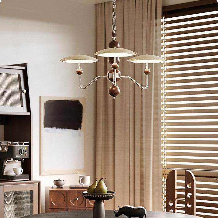 法式奶油风客厅吊灯中古星轨吊链大厅普瑞护眼主灯木纹餐厅卧室灯,淘宝优惠券,粉丝福利购,淘宝优惠卷