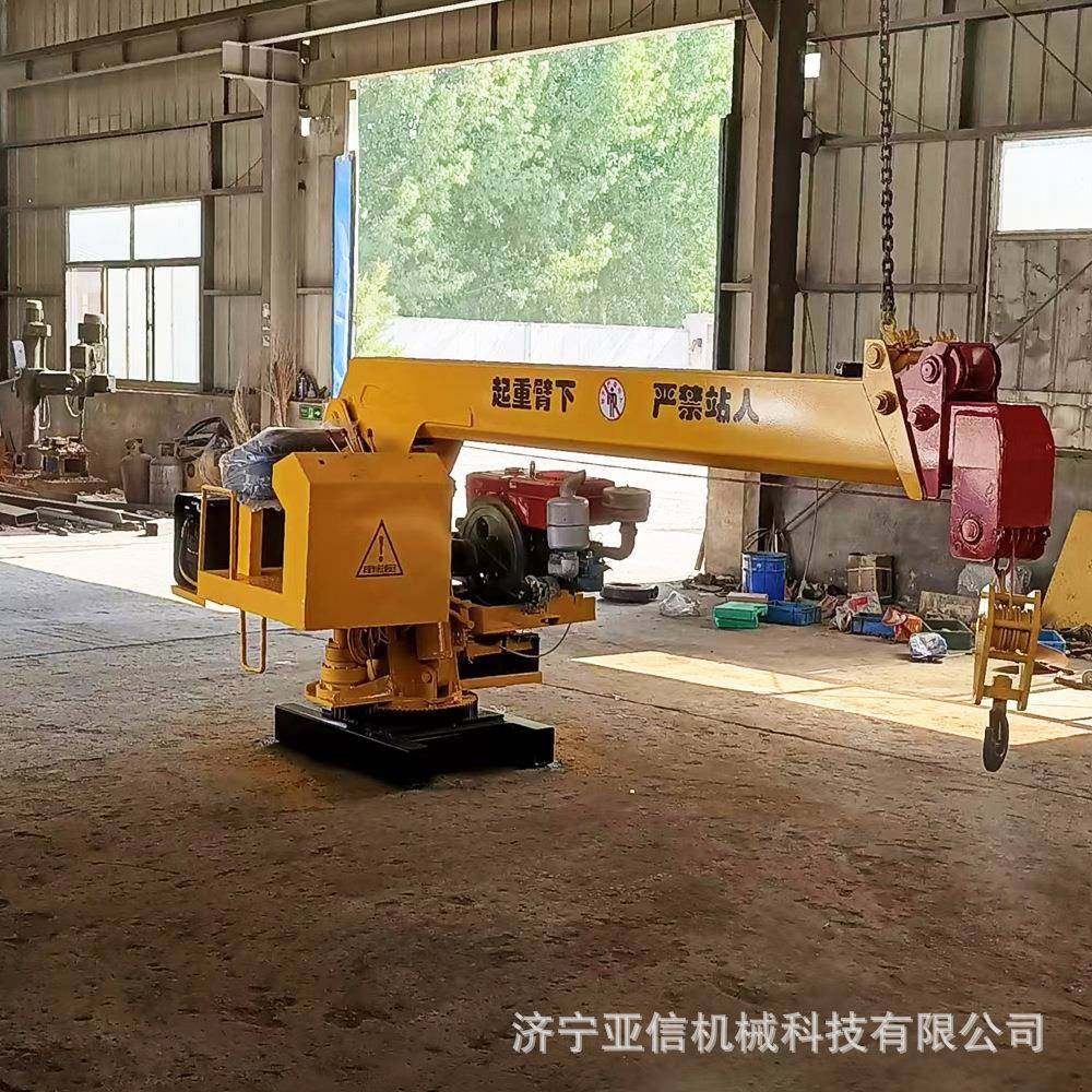 吨船吊单杠柴油机动力船用吊机小型液压伸缩臂甲板吊,淘宝优惠券,粉丝福利购,淘宝优惠卷