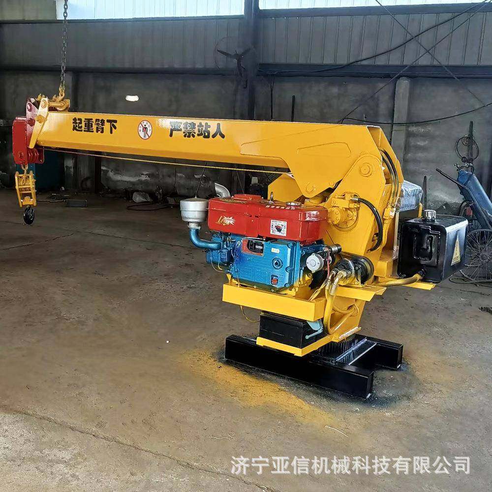 吨船吊单杠柴油机动力船用吊机小型液压伸缩臂甲板吊,淘宝优惠券,粉丝福利购,淘宝优惠卷