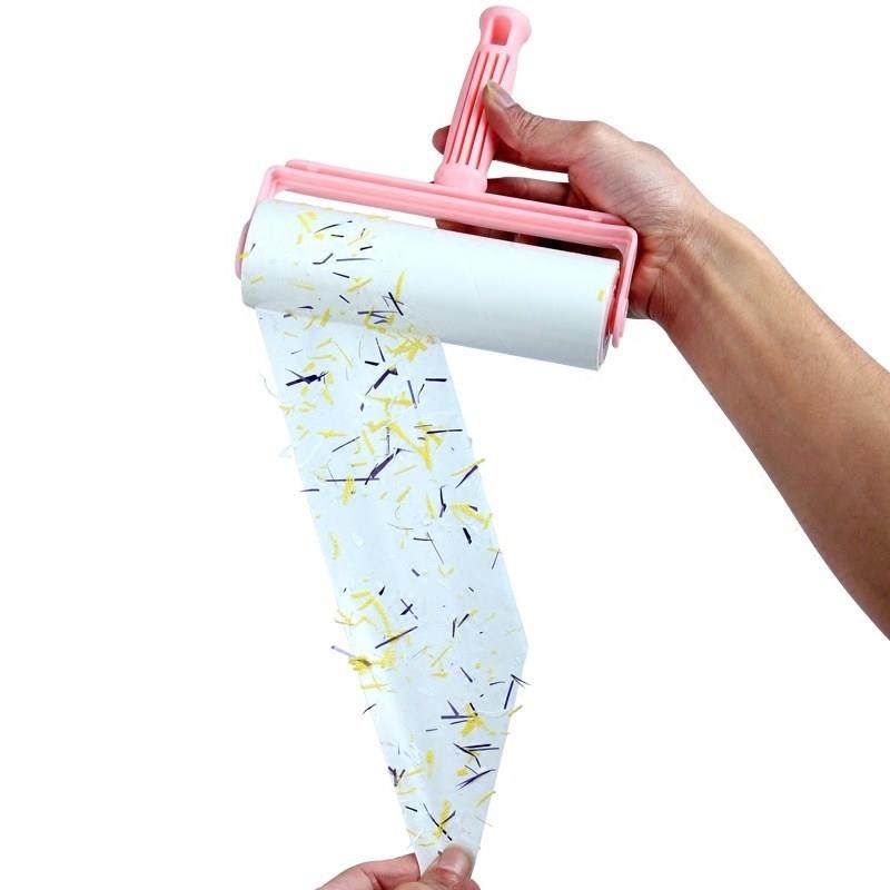 净得丽家居粘尘纸可撕式16cm斜撕 粘毛滚筒除尘器粘毛滚刷替换包,淘宝优惠券,粉丝福利购,淘宝优惠卷