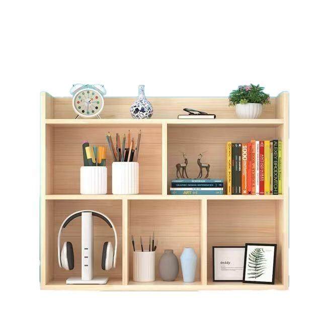 简易实木桌儿上书架HUQ学生童松木收纳多层落地面飘窗物置桌架书,淘宝优惠券,粉丝福利购,淘宝优惠卷