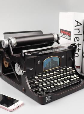 老打字式铁机模型手工艺酒吧书店橱窗怀旧830老物件件摄影道具摆