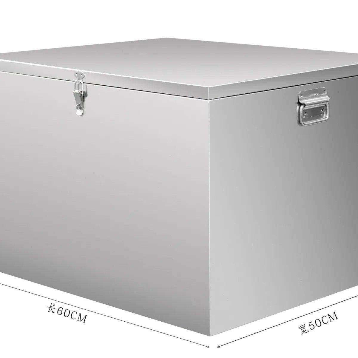 不锈钢工具箱储物箱收纳箱票据箱正方形铁箱小箱子防盗,淘宝优惠券,粉丝福利购,淘宝优惠卷