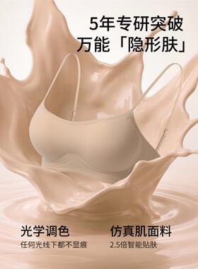 粉底液隐形低领内衣女小