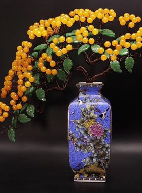 紫水晶发财树黄水晶摇钱树家居摆件客厅玄关酒柜店U铺开业乔迁送