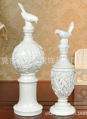 欧风格家饰欧式小结鸟摆饰树脂工件艺家居摆婚美新房KD006装饰手