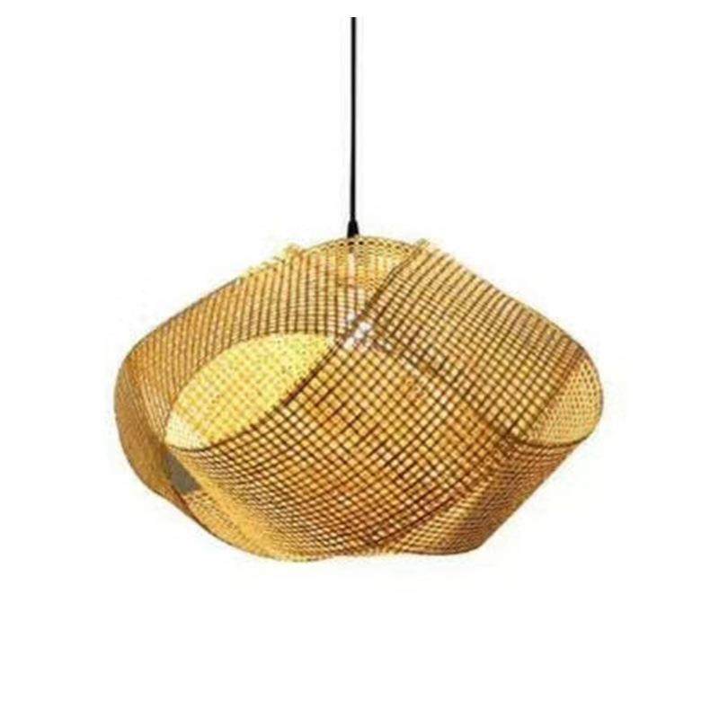 竹艺灯笼吊灯创意个性阳台吊复古日式灯具灯餐厅饭编店藤艺织YE47,淘宝优惠券,粉丝福利购,淘宝优惠卷