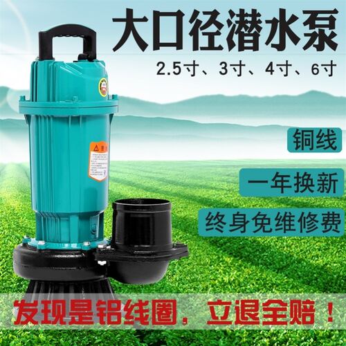 人民水泵潜水泵220v3寸6寸大流量大功率污水泵抽水潜水泵380v三相 - 图1