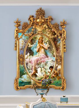 法式壁画宫廷人物别墅挂画玄关油画大气欧式装饰画挂画