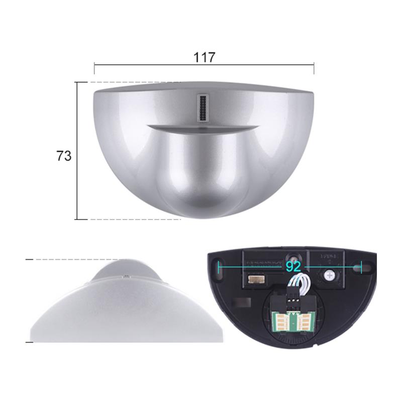 广告门人行通道感应开关门禁防夹D红外自动开门平移门微波感应器 - 图2