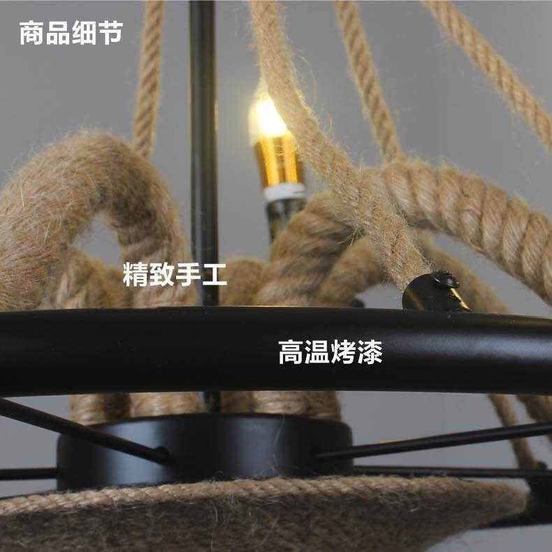 工业风服装店餐厅麻绳吊灯个性复古火锅店咖啡厅怀旧酒吧手雷灯具,淘宝优惠券,粉丝福利购,淘宝优惠卷