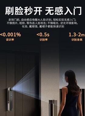 智能门锁家用全自动掌静