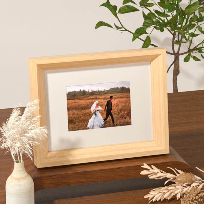 简约木质结婚照拼图画框相框摆件摆台创意挂墙桌面相架镜框新中式,淘宝优惠券,粉丝福利购,淘宝优惠卷