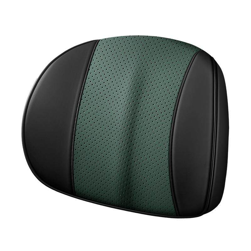 新款汽车记忆棉头枕车载腰垫四季腰靠透气座椅垫皮革靠背垫纳帕皮,淘宝优惠券,粉丝福利购,淘宝优惠卷