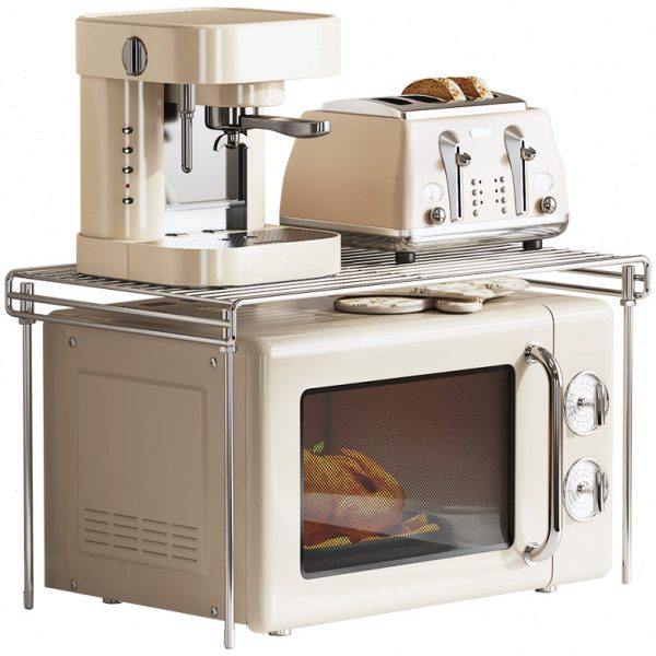 304不锈钢微波炉架子厨房置物架台面烤箱收纳架储物架橱柜分层架,淘宝优惠券,粉丝福利购,淘宝优惠卷