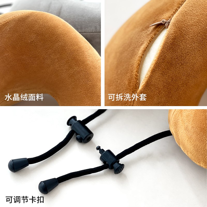 U型枕护颈枕记忆棉午睡枕学生趴睡午休G神器旅行脖子靠枕睡觉u形 - 图3