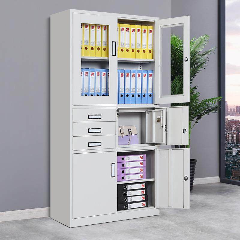 钢制文件柜铁皮柜档案资料柜凭证柜办公室员工柜收纳储物柜财务柜,淘宝优惠券,粉丝福利购,淘宝优惠卷