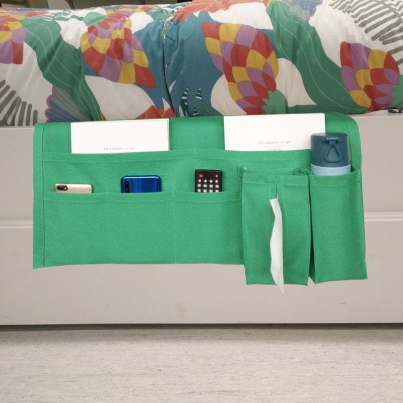 床边收纳袋手机床头挂袋杂物帆布置物袋北欧纯色卧室沙发坐垫整理,淘宝优惠券,粉丝福利购,淘宝优惠卷