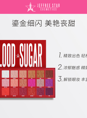 JeffreeStar血糖盘18色眼影