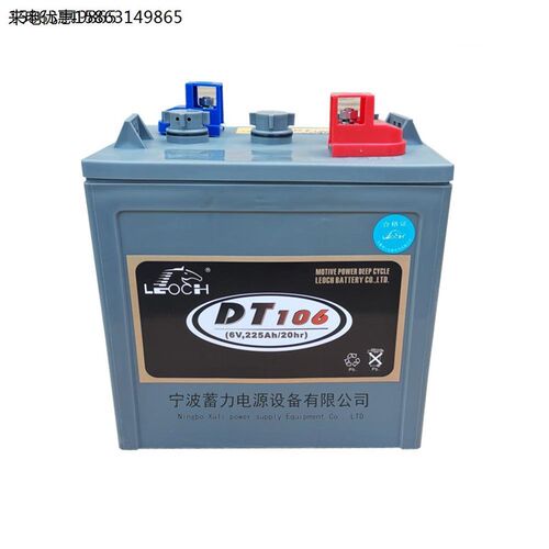 玛西尔观光车DT106蓄电池游览车升降机理士6V225AH电Z动餐车电瓶 - 图0