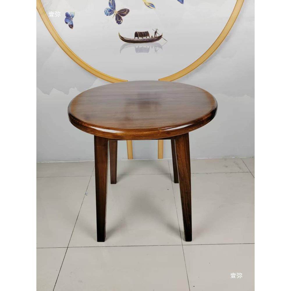 实木老榆木小圆桌圆形小茶桌简约餐饮餐桌接待小桌子阳台休闲茶台,淘宝优惠券,粉丝福利购,淘宝优惠卷