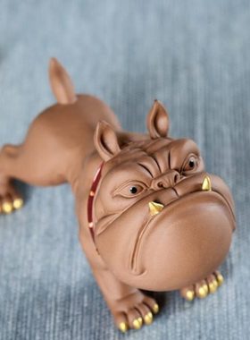 陶瓷工艺品招财旺财新年狗摆件中式家居客厅创意动物小狗装饰摆设