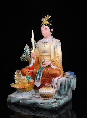 九天玄女神像九天玄女娘娘九天玄女像战神汉白玉彩绘家Z用神像摆
